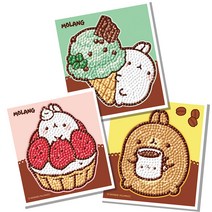 몰랑 달달한 몰랑이 (3종) 스티커 보석십자수 10x11, 단품