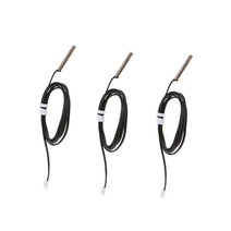 GHSHOP 3xNTC 서미스터 10K 길이 1m 1% 온도 센서 방수 프로브 5x30mm, 블랙, 설명