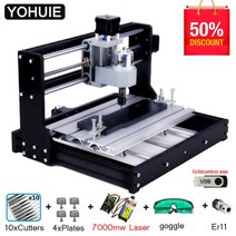 cnc 3018 pro laser engraver wood cnc 라우터 기계 grbl er11 취미 diy 조각 기계 for wood pcb pvc mini cnc3018 eng, 협력사, 7000mw 레이저 추가, 오프라인 제어 없음