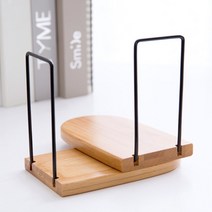 대나무 + 철 북 엔드 책 보관 홀더 파일 학생 책장 스탠드 크리에이티브, 02 Size S