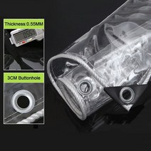 방수 타포린 PVC 투명 천 정원 식물 창고 트럭 레인 커버 야외 애완 동물 집 0.35mm 0.55mm 방수타포린백 방수천막 방수타포린백특대형 갑바 방수타포린가방 가빠 방수, 103.0.55mm-Unreinforced - 2.5x