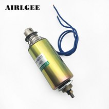 솔레노이드 밸브 16mm 500g 10mm 1kg 포스 푸시 풀 타입 DC24V 플런저 스프링 리턴 관형 전자석 배송 233810