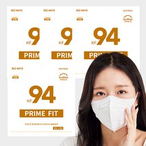 [100매] 프라임핏 황사방역용마스크(KF94)(중형)(흰색), 4개, 25개입