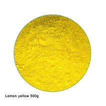 0.1/0.5/1KG 산화철 안료 탄소 분말 일학년 시멘트 색깔 구체적인 스테인드 플로어 타일 포장 코팅, 500g Lemon yellow