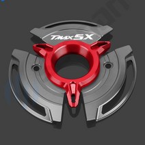 nmax pcx 호환슬라이더 프론트 리어 머플러 가드 YAMAHA TMAX 530 SX T CNC 엔진 스테이터 가드 커버 프로, 19 Red Titanium
