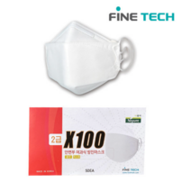 네퓨어 파인텍 X-100 X100 마스크 2급 방진마스크 산업용 분진 (1각 50개), 1개