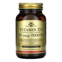 Solgar 솔가 비타민d 5000 IU 125 mcg 120 캡슐 Cholecalciferol 비타민 디 Vitamin D5