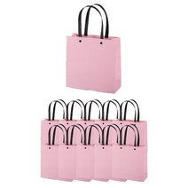 에스피 글로벌 직사각 리벳 종이 토트백, 핑크