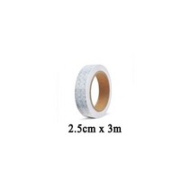 흰색 반사 자동차 스티커 안전 경고 테이프 가시성 자체 접착 방수 자동차 스티커, 2.5cmx3m