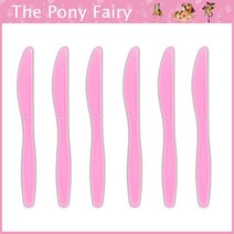 만화 정신 승마 말 파티 장식 일회용 종이 접시 컵 케이크 토퍼 소녀 생일 용품, 06 knife 10pcs