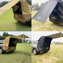 차량용 도킹텐트 차박텐트 차크닉 도킹 트렁크 텐트, 도킹텐트 (B3)블랙 폴대없음