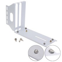 수직 GPU 브래킷 PCI-E 그래픽 카드 설치 홀더 금속 받침대 기본 컴퓨터 케이스 섀시 G2AC, 03 White-Adsorption