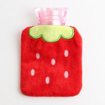 100ml 딸기 보온 물주머니 가정용 업소용 도매 추천 TUI00886IB, 제목색상또는랜덤