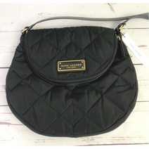 여자명품마크제이콥스가방80009318 Marc Jacobs Quilted Nylon Messenger Bag Crossbody Medium Black NWT 200