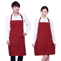 미용실 바리스타 업소용 세차 앞치마 AE58, M, AE58 곤색