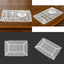 레이스 테이블 45X30CM 레이스러너 장식장덮개 자수러너 러너 서랍장커버