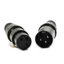 무선마이크 10PCS XLR DMX 3 핀 남성 amp 여성 마이크 뱀 플매트 카펫 러그 오디오 케이블 커넥터 확장 어댑터