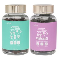 강아지 피부병 곰팡이성 피부염 피부영양제 발습진 아토피 댕이수랏간 침향 피부&피모 100g, 피부&피모 100g 1개+침향 눈물뚝 100g 1개