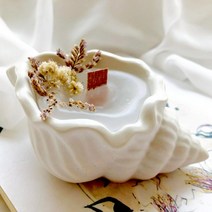 캔들 몰드 석고 방향제 재료 디퓨저 소라 양초 항아리 실리콘 금형 diy 수제 시멘트 사출 금형 홈 장식 공예 향 왁스 상자 만들기, 타원형 트레이