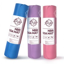 NBR 요가매트 친환경소재 안전성 홈트 매트 10mm, 블루