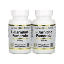 1+1 캘리포니아골드 뉴트리션 L카르니틴 엘카르니틴 푸마르산 fumarate 885mg 베지 캡슐 60정 l carnitine, 1개, 기본