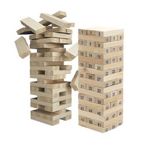 신광 젠가 나무블럭 나무쌓기 54pcs 60pcs 72pcs 교육용, 20000나무블럭 72pcs