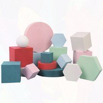 촬영용 전시대 디스플레이 작품 박스 받침대 소품, 흰색흰색사각형세트0x0cm