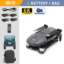 드론 촬영용 미니 입문용 카메라 2022 new drone profesional reperter gps wifi 3축 짐벌 8k hd 카메라 헬리콥터 브러시리스 모터 fpv, 8819프로 6k 1b