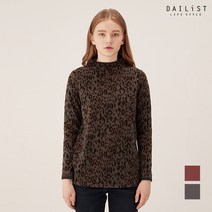 호피 반넥 티셔츠_MREALVW9221