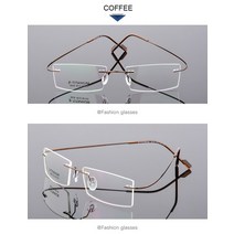 UVLAIK 슈퍼 탄성 티타늄 안경 프레임 비즈니스 합금 광학 눈 사용자 정의 근시 처방 스펙타클