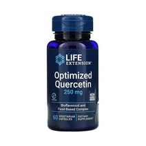라이프익스텐션 케르세틴 250mg 60정 아스코르브산 카무카무 스테아린 셀룰로오스 말토덱스트린, 1개, 기본
