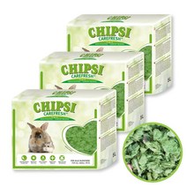 대용량 천연 종이베딩 칩시 케어프레쉬 그린 5L x 3