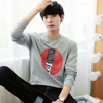 가바바 남성 프린팅티셔츠 우스꽝스러운 그림의 긴팔티셔츠 G15077