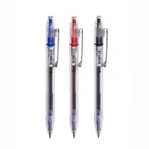 동아 심플펜 뉴엔P-10 0.5mm 0.7mm 저점도 하이브리드 잉크 매끄러운 필기감 그립감 좋은 필기구, 레드