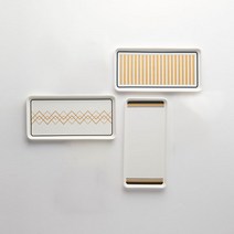 북유럽 감성 직사각 접시 3종 디저트 홈카페 브런치 플레이트 국산도자기 혼수 집들이 선물, 01 디아스 직사각 접시