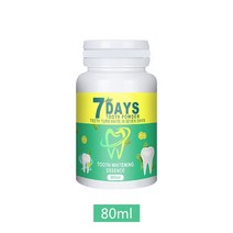 7 일 치아 미백 파우더 100ml 연기 얼룩 제거 커피 차 freshen 호흡 구강 위생 치과, [03] 80ml, 한개옵션1