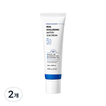 웰라쥬 리얼 히알루로닉 워터리 선크림 SPF50+ PA++++, 8개, 50ml