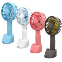 캔디팬 핸디형 휴대용 거치대 선풍기, 클린화이트