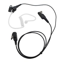 GoodQbuy Surveillance Covert 어쿠스틱 튜브 이어피스 헤드셋 마이크는 Icom 라디오 IC P25 IC-M87 IC-M88 IC F31GS F40GT F40G