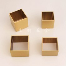 북유럽 가구 다리 호두나무 식탁의자 순동백발싸개 북유럽 원목가구 소파 사각형 황동 철물보호발싸개, 20 길이55와이드55높음25두꺼움1.5