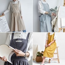 매일입고싶은원피스앞치마 꽃꽃이 전인화 정유미 입는 광목 애견미용사 장금이 조끼형 앞치마, C타입/그레이