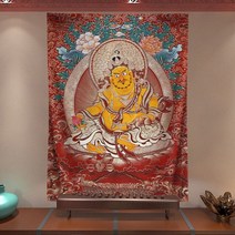 탱화 티벳 천주 석가모니 경면주사 thangka 표구사 탱화 불화 달마도 참선 불교미술 티베트 불교 교수형 벽 태피스트리 침실 부처님 동상 종교 벽화 thang-ga 홈 48, 14, 98x68cm, 협력사