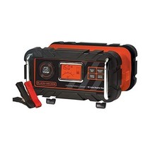 BLACK+DECKER BC15BD 완전 자동 15A 12V 벤치 배터리 충전기메인테이너40A 엔진 시동 교류 발전기 점검 케이블 클램프 포함, 15암페어, 충전기