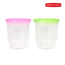 로이첸 요거트메이커_핑크_요플레 제조기 가정용 수제 만들기, 소분용기(핑크)