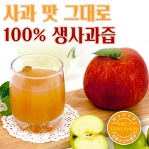 사과100% 사과착즙 NFC 순수 사과즙, 50포