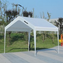 천막창고 가제보 코스트코 행사 그늘막 대형 야외 간이 지붕 주차 차고, 화이트 3x3
