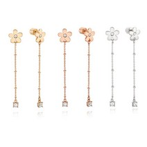 [리타모니카] Metal Blossom Drop Earrings