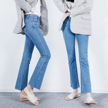 프리티아라 여성용 슬림 부츠컷진