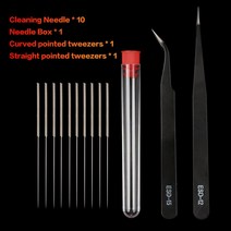 프린터헤드청소 3 W Y 10 개/몫 프린터 부품 구부릴 수있는 노즐 클리너 핫 엔드 청소 바늘, 02 Kit B_03 0.3mm 10pcs