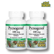 내추럴 팩터스 호팍사 피크노제놀 100mg 베지캡슐 30정 2팩 소나무껍질 피크노제놀-프랑스해안송껍질추출물, 1개, 기본